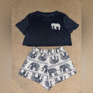 Elephant pajama set